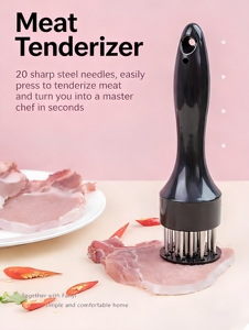 Ablandador <span class=keywords><strong>de</strong></span> Carne <span class=keywords><strong>de</strong></span> Acero Inoxidable con 21 Cuchillas <span class=keywords><strong>de</strong></span> Agujas Ultra Afiladas |   Herramienta Profesional para Asar Carne <span class=keywords><strong>de</strong></span> Pollo, Res, Veal y Cerdo, Rápida y Fácil - Product Image 6