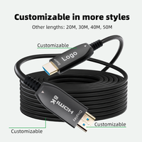 Câble HDMI à fibre optique active professionnel plaqué or haute vitesse WISTAR 8K ARC 2.1 Cavo à fibre optique 20M 30M 40M 50M