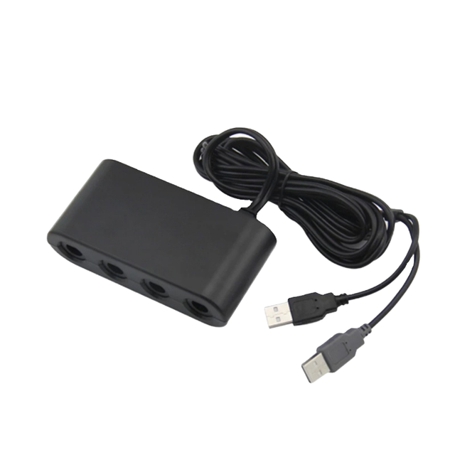 Wired GameCube GC Controller 4 Ports Converter USB Adapter for for NGC/Wii U/PC Star Fighting Game