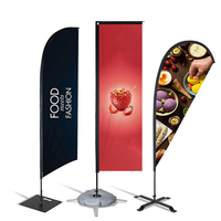 Fournisseur professionnel de drapeaux à plumes personnalisés pour événements commerciaux et publicitaires, 4,5 m, 100 % polyester, pour événements en plein air, restaurants, plage