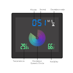 Modern Waterproof LED Display Electronic Timer <strong>Clock</strong> <strong>Bathroom</strong> Temperature Humidity Meter Suction Cup Alarm Desk <strong>Clock</strong> Design - Product Image 2