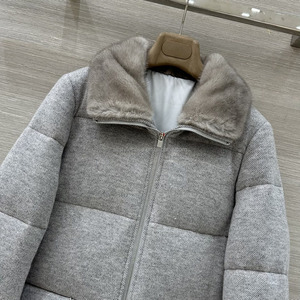 <b>Women</b> Cropped Down <b>Jacket</b> <b>Lightweight</b> Quilted Puffer Coat Warm Hooded Winter Short <b>Jacket</b> - Product Image 4