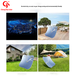 <span class=keywords><strong>Four</strong></span> <span class=keywords><strong>solaire</strong></span> parabolique en aluminium de 1,2 m de diamètre, 1500 W, écologique, énergie domestique efficace, boîte de combinateur photovoltaïque, chauffe-eau <span class=keywords><strong>solaire</strong></span> - Product Image 1