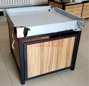 सुपरमार्केट फल और सब्जी प्रदर्शन अलमारियों, लकड़ी और स्टील फल और सब्जी अलमारियों - Product Image 5