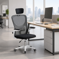 Chaise de bureau ergonomique en maille de haute qualité, certifiée BIFMA X5.1 SGS, pivotante et réglable, avec appui-tête