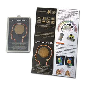 Autocollant <span class=keywords><strong>anti</strong></span>-radiation en or 24 carats, bouclier quantique, autocollant <span class=keywords><strong>anti</strong></span>-radiation, autocollant de protection contre les ondes <span class=keywords><strong>électromagnétique</strong></span>s à ions négatifs, <span class=keywords><strong>anti</strong></span>-radiation ODM - Product Image 2