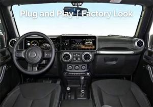 RoadNavi <span class=keywords><strong>Pantalla</strong></span> Dual Android de 12.3 Pulgadas para Jeep Wrangler JK 2011-2017, Panel de Instrumentos Digital, Reproductor de Radio para Auto - Product Image 4