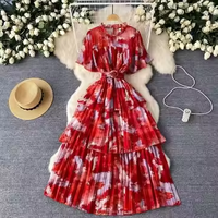 Droma en stock 2025 Nouveau design Vintage à manches courtes pour femmes Robes décontractées slim à la mode pour femmes Vêtements pour femmes Robe chemise noire