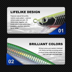 Leurre <span class=keywords><strong>de</strong></span> <span class=keywords><strong>pêche</strong></span> HONOREAL 175mm 32g Minnow Large Gamme Haut <span class=keywords><strong>de</strong></span> Gamme Rigide - Product Image 6