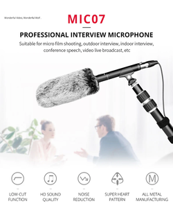YELANGU MIC07 Professional Interview Microphone News Microphone SLR <strong>Camera</strong> Micro Film Shooting <strong>Mic</strong> for Outdoor Record Video <strong>Mic</strong> - Product Image 2