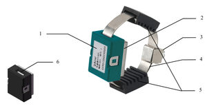 Acrel ATE400 kabinet distribusi nirkabel Sensor suhu Sensor suhu untuk Busbar dan kabel 470mhz CT bertenaga - Product Image 6