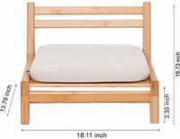 Chaise de sol en bambou au design moderne, meuble de salon, Tatami japonais, avec coussin