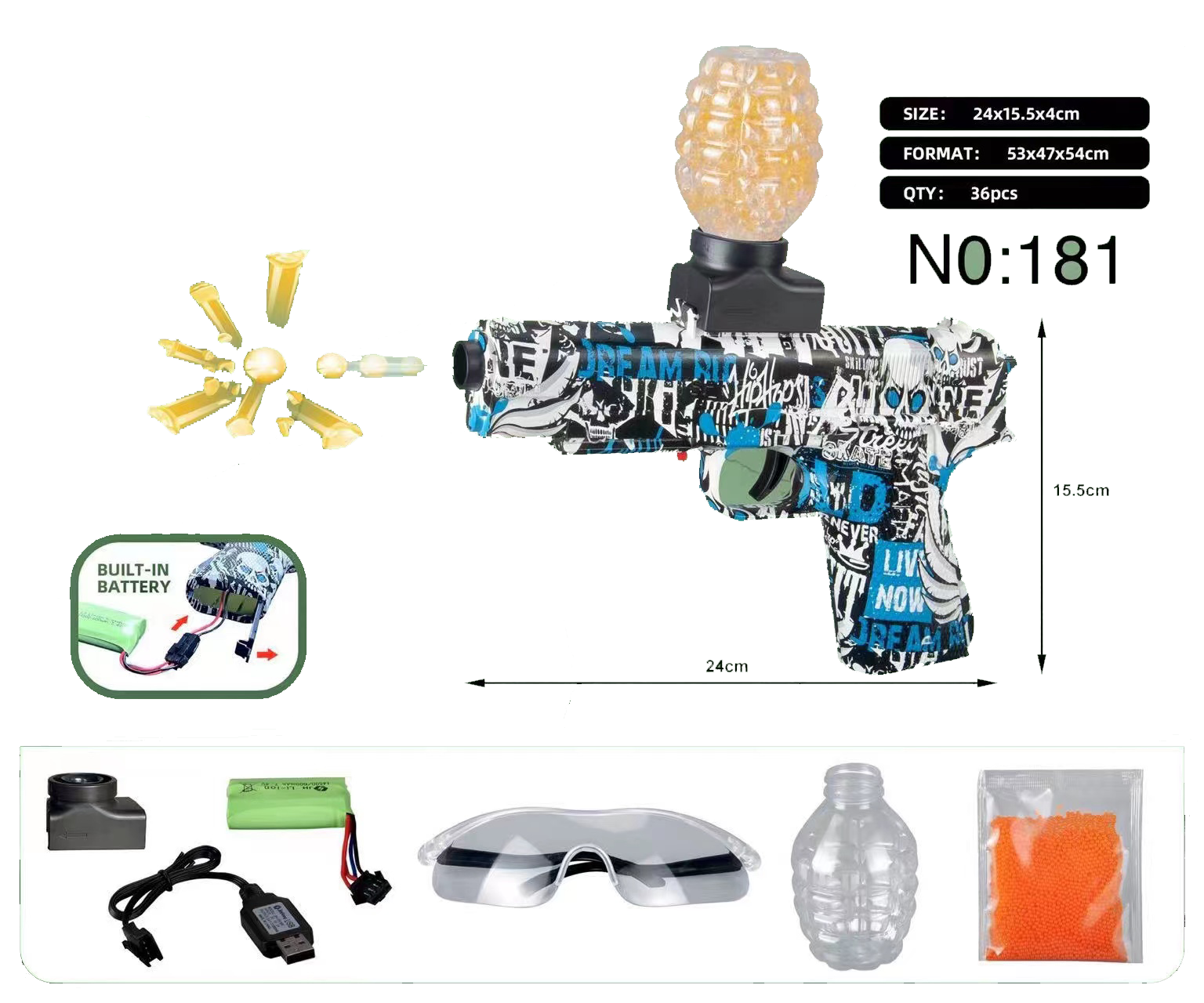 Горячая Распродажа 2023, впитывающая водная бомба, автоматический выстрел, перезаряжаемый пистолет, игрушка