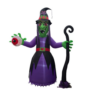 Costume da Strega Horror con Occhi Gonfiabili Personalizzabile per Halloween e Parate Notturne - Product Image 2