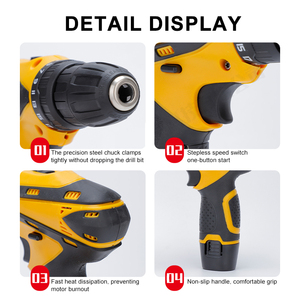 Hộ gia đình xách tay không dây 12V tác động khoan điện sạc lithium điện không dây khoan - Product Image 2