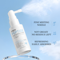Semprotan Tonic Kulit Kepala Peptida 50ml Keratin Terhidrolisis Perawatan Kulit Kepala Tanpa Bilas Menyegarkan Tidak Berminyak Label Pribadi