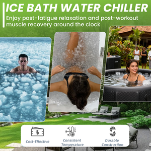 Système de refroidissement rapide pour bain de glace, refroidisseur d'eau 1HP, machine de refroidissement par immersion froide avec filtres et pompe - Product Image 6