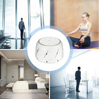 Machine à bruit blanc intelligente avec lumière respirante, protection contre le bruit, aide au sommeil pour adultes, véritable ventilateur intégré, machine à bruit blanc sans boucle