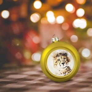 Image personnalisée Ornements de boules de Noël en PVC de haute qualité Taille personnalisable Décoration intérieure Flocage Galvanoplastie Boîte vierge d'impression par sublimation - Product Image 2