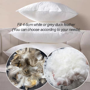 Tamaño personalizado estilo simple decoración del hogar transpirable cuadrado sofá almohada cojín pato pluma <span class=keywords><strong>relleno</strong></span> cosido técnica - Product Image 3