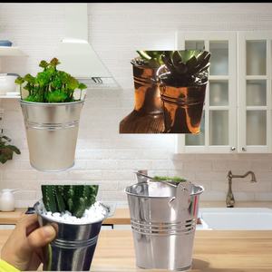 ถังชุบสังกะสีถังเหล็กกันรั่วพร้อมที่จับถังโลหะขนาดเล็กพร้อมที่จับ - Product Image 4