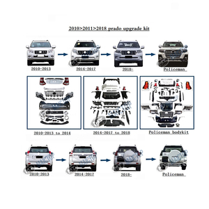 Maictop phong cách phụ kiện xe hơi Facelift Bumper Lip BodyKit cho 2018-2021 cho Land Cruiser Prado lc150 fj150 - Product Image 6