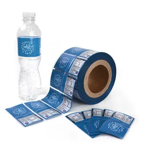 Etichetta per bottiglia termoretraibile in cina etichetta in PVC etichetta termosalda per animali domestici rotolo per etichette termoretraibili per bottiglia di acqua minerale per bevande