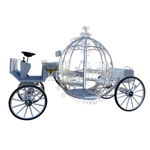 Carrosse de luxe en fer forgé avec citrouille pour mariages transport spécial à vendre - Product Image 1