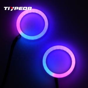 Lampu <span class=keywords><strong>LED</strong></span> Logo TIYPEOR 70mm RGB dengan Cincin Penutup Lampu Angel Eyes untuk Logo BMW Lampu Latar <span class=keywords><strong>LED</strong></span> untuk Logo GS1250 <span class=keywords><strong>LED</strong></span> RGB - Product Image 4