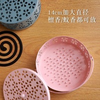 Boîte à encens anti-moustiques créative, support pour encens anti-moustiques, brûleur d'arômes ignifuge pour intérieur et extérieur, grand brûleur d'encens anti-moustiques