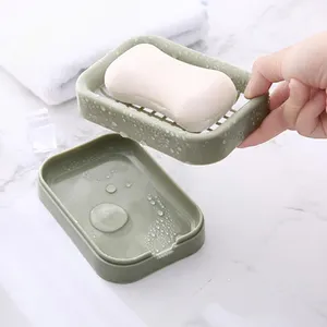 Free Standing Bathroom Hotel Soap Basket Filter Drain Water Plastic Soap Dish Storage Box Holder