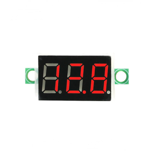 Voltmetro a 3 fili a tre fili 0.36 pollice DC 0V-30V voltmetro moto voltmetro modulo display digitale - Product Image 1