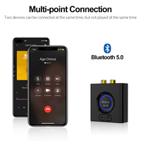 Récepteur de musique en streaming 1Mii ML200 Adaptateur Bluetooth 3.5mm AUX & RCA Out Home Stereo Bluetooth 5.0 Récepteur audio pour haut-parleur