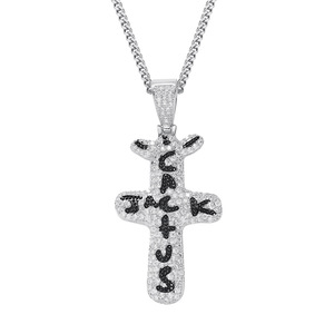 Collier de style européen et américain, Hip Hop <span class=keywords><strong>Travis</strong></span> Factory, pendentif croix <span class=keywords><strong>Cactus</strong></span> Jack, accessoires hipster - Product Image 3