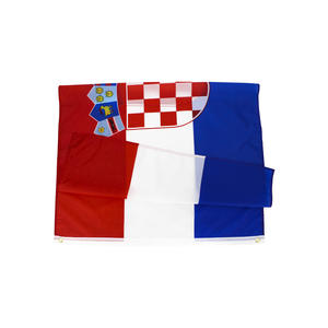 Drapeau de Croatie en tissu polyester de qualité, promotion de vente en gros d'usine, activités de plein air, imperméable, écologique, 3x5 pieds - Product Image 2