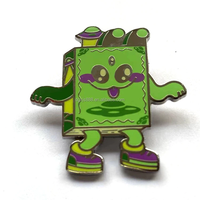 Broche en métal plaqué or avec logo personnalisé, motif nature, épingles de revers en émail dur à paillettes, dessin animé personnalisé, vente en gros