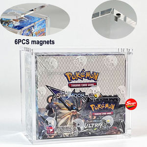 SHP vente en gros anglais <span class=keywords><strong>français</strong></span> espagnol cartes Pokemon Booster boîte étui en acrylique Pokemon carte à collectionner jouant vitrine en acrylique - Product Image 5