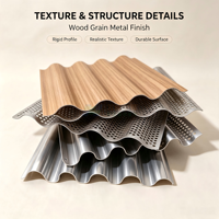 Tôle ondulée pour mur, design moderne, solution tout-en-un, anti-corrosion