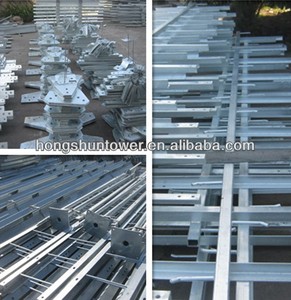 Torre <span class=keywords><strong>Mobile</strong></span> per Telecomunicazioni da 15m, Monopolo Greenfield in Acciaio Zincato a Caldo - Product Image 4
