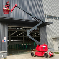 Plate-forme élévatrice araignée remorquable à 20m, remorque de ramassage à main, mini nacelle élévatrice de travail aérienne
