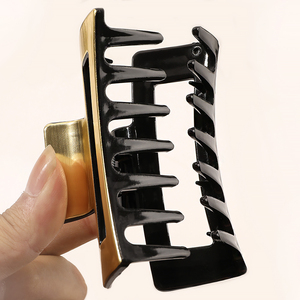 Coréen Rétro Rectangle <span class=keywords><strong>Cheveux</strong></span> Griffe Simple Élégant Léopard Requin <span class=keywords><strong>Pince</strong></span> À <span class=keywords><strong>Cheveux</strong></span> Grande Résine <span class=keywords><strong>Pince</strong></span> À <span class=keywords><strong>Cheveux</strong></span> Femmes Filles Accessoires - Product Image 4