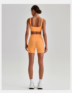 Conjunto Deportivo de <span class=keywords><strong>2</strong></span> Piezas de Alta Calidad Personalizado: Top Deportivo y Pantalones Cortos para Gimnasio, Ejercicio, Deportes al Aire Libre, Yoga y Fitness - Product Image 3