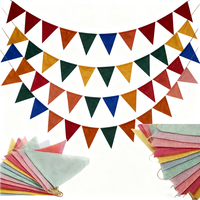 Triangle floral personnalisé drapeau bruants térylène fanion chaîne pour événement cérémonie Festival numérique promotionnel banderoles bannières
