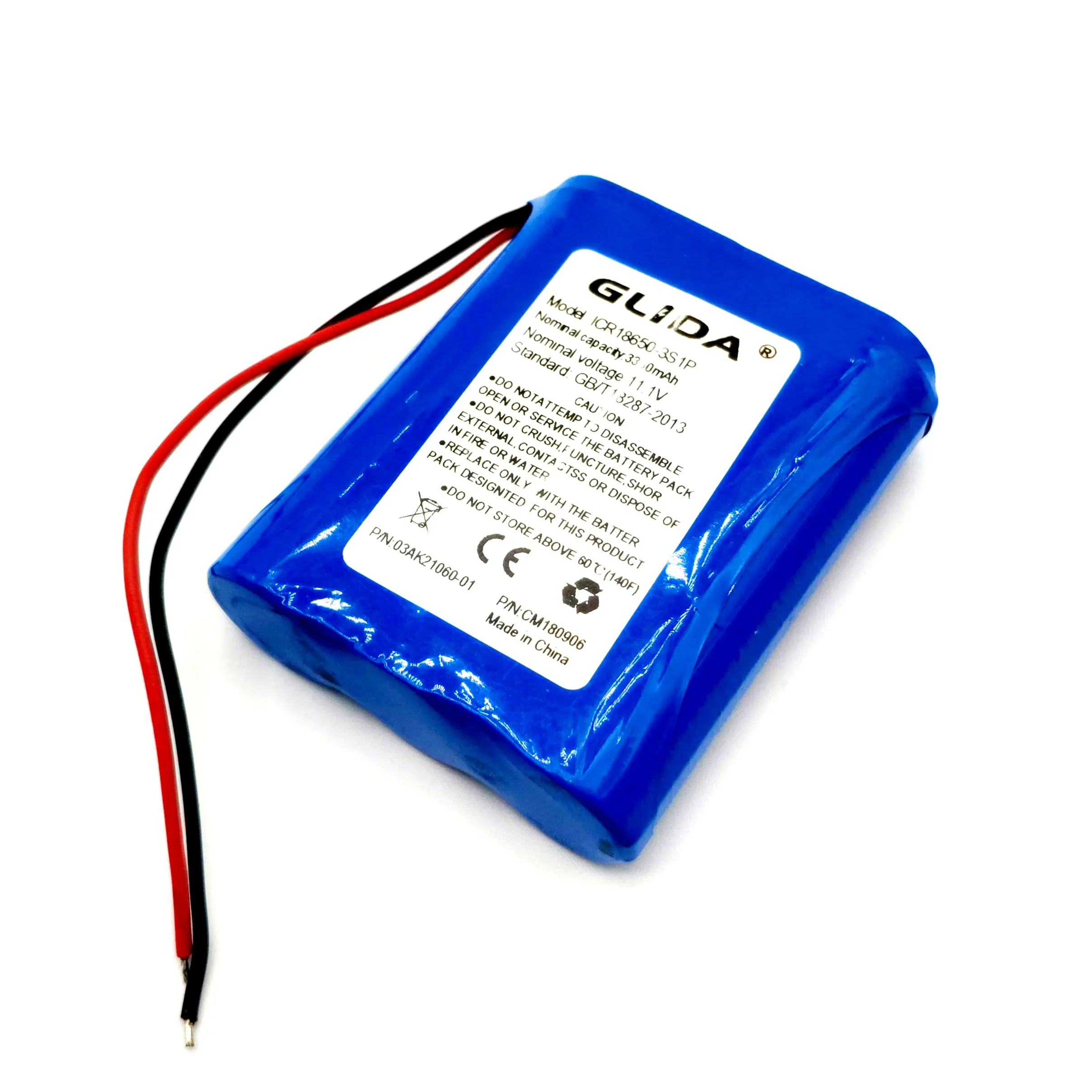 נטענת ליתיום סוללות 18650 3S1P 12v 3350mAh מקורי מפעל אספקת מחיר מותאם אישית גודל 3.7V 7.4V 11.1V 14.8V