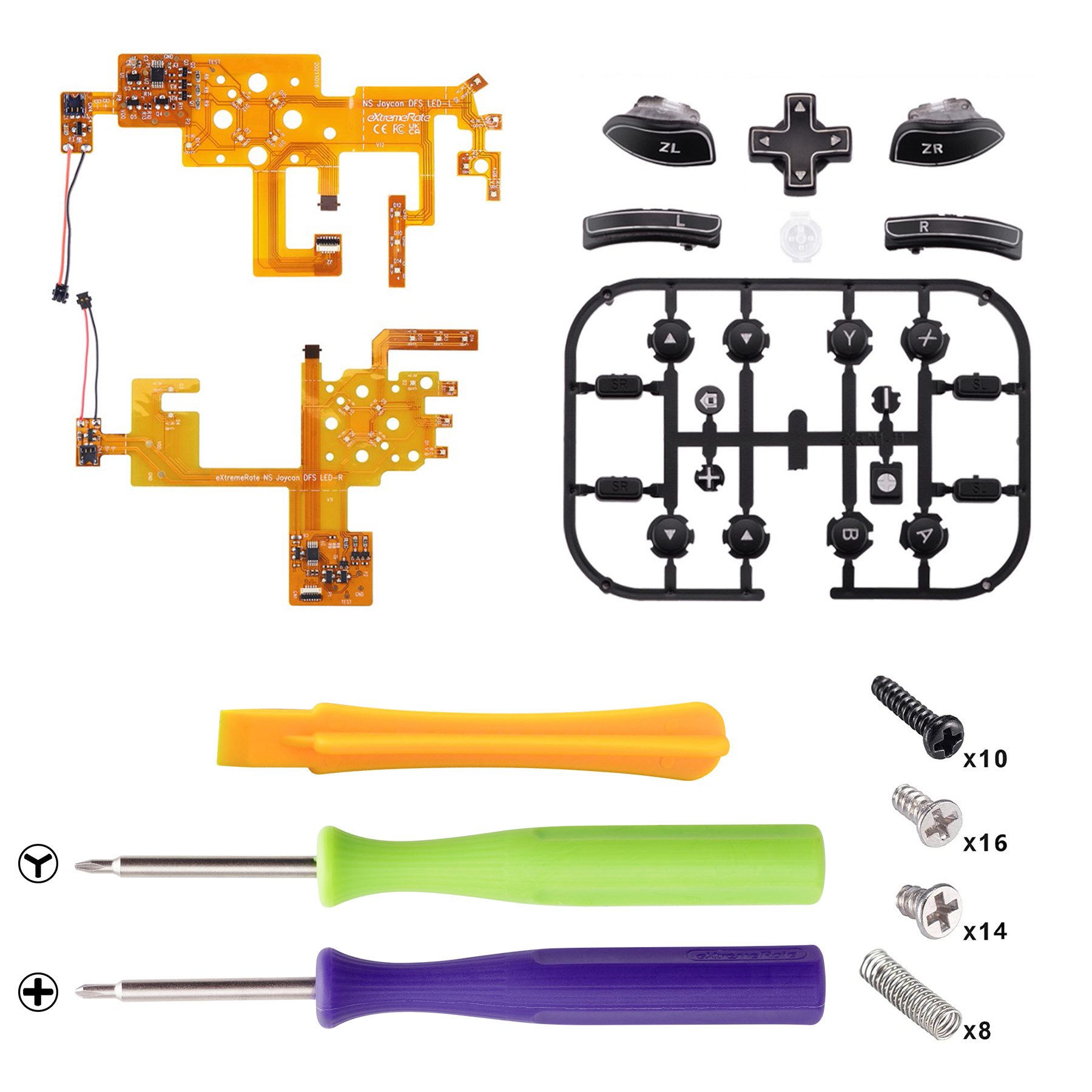Kit LED DFS avec boutons noirs NSLED012G2