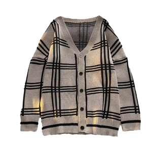 Cardigan pour homme Lazy Wind, style coréen, nouvelle tendance printemps-automne, coupe ample, pull en tricot multi-complimentable, blazer, manteau - Product Image 4