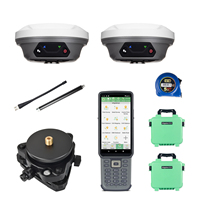 Conjunto de Base y Rover GNSS RTK E1 Lite, Radio de 15 km, 20 h de Autonomía, para Diseño de Construcción
