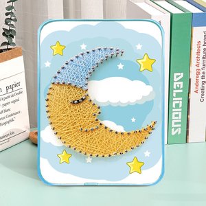 Kits de Arte y manualidades DIY para niños, juguetes educativos, arte de madera y manualidades, cadena de arte - Product Image 6