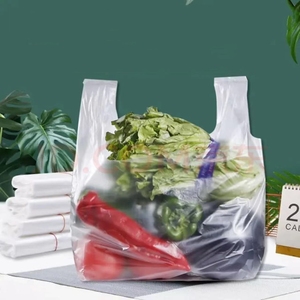 HDPE/LDPE Manufacturer Thank You Bags Custom <b>Plastic</b> Shopping Bag T-shirt <b>Plastic</b> Bags With Logos - Product Image 3