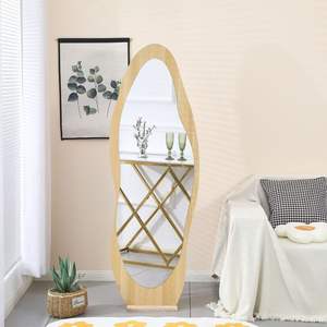 กระจกรูปไข่แฟชั่นกรอบทองติดผนังกระจกกระจกมอง2025แบบยาวเต็มขอบเฟอร์นิเจอร์ห้องนั่งเล่น - Product Image 5